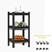 large bakers rack with storage