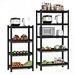 large bakers rack with storage